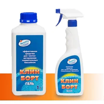 "Клин борт" спрей - эффективное жидкое средство для чистки ватерлинии бассейна